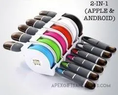 2-IN-1 Retractable Charging Cable