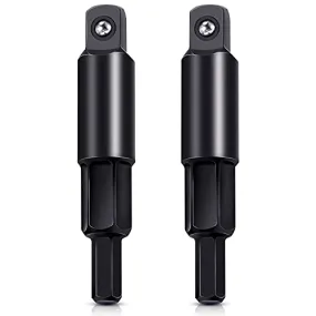 2 Pieces HVAC Service Wrench Set 3/16 to 5/16 Allen Wrench Tools Hex Key Adapter for Straight Metric for Fixing Air Conditioning Refrigeration Device