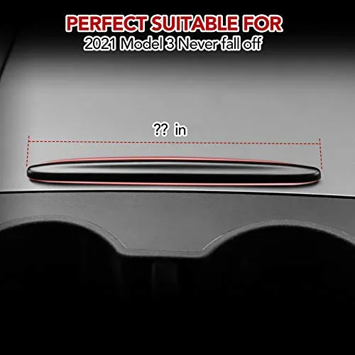 2021-2022 Tesla Model 3 & Model Y Central Control Panel Sliding Strip Protector (ONLY FIT New Console)