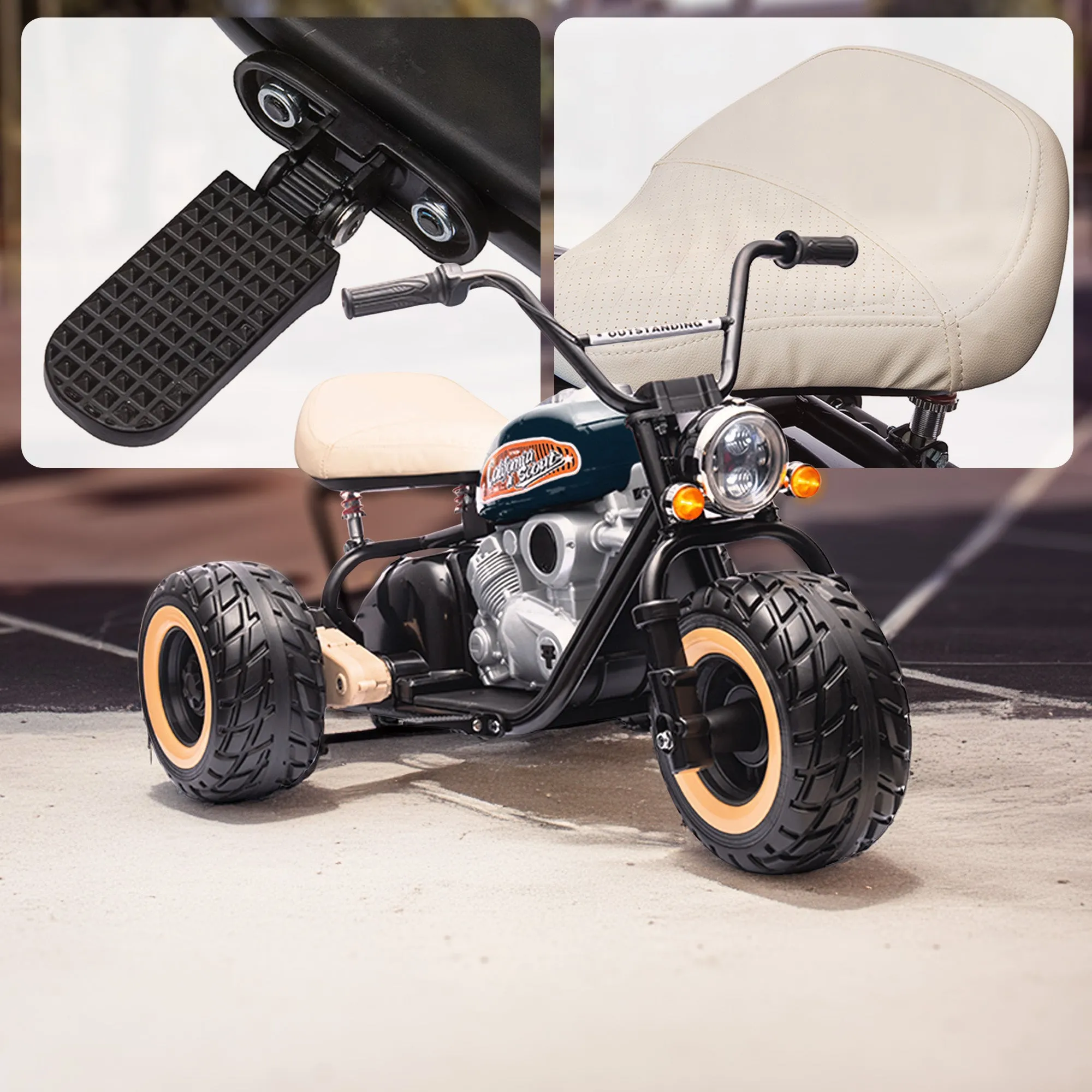 24V ElectroChopper Junior Electric Harley-Inspired Motorbike