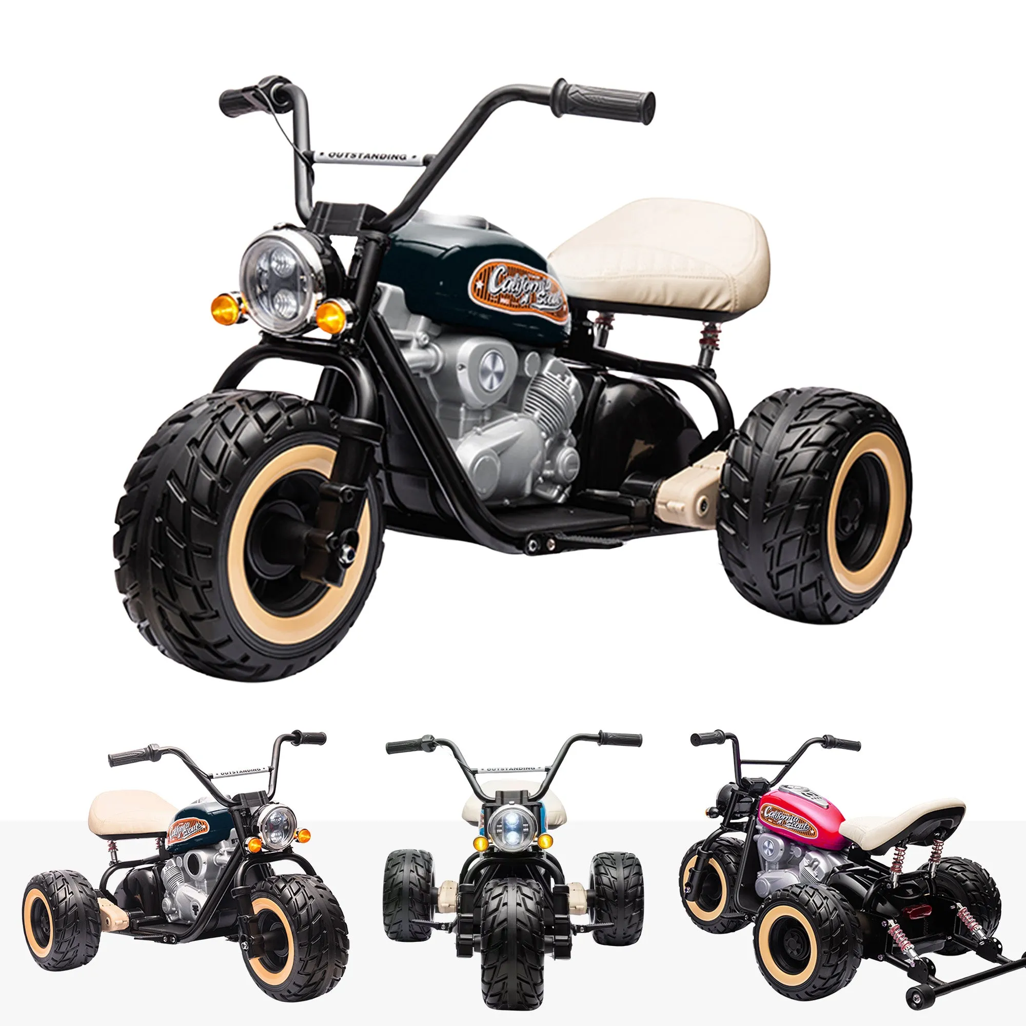 24V ElectroChopper Junior Electric Harley-Inspired Motorbike
