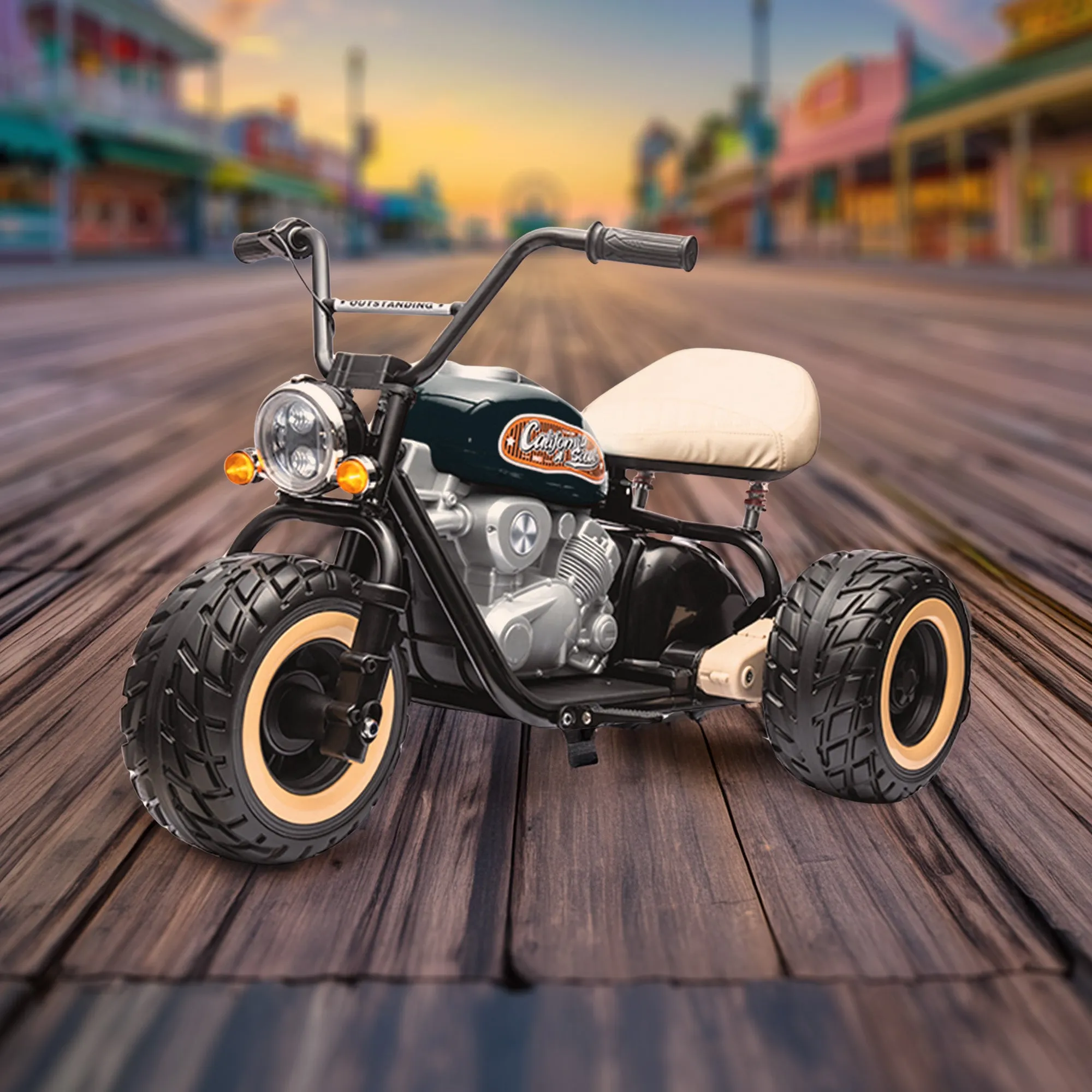 24V ElectroChopper Junior Electric Harley-Inspired Motorbike