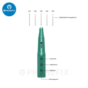 2UUL DA81 Electric Rechargeable Grinding Pen For Chip Change Repair