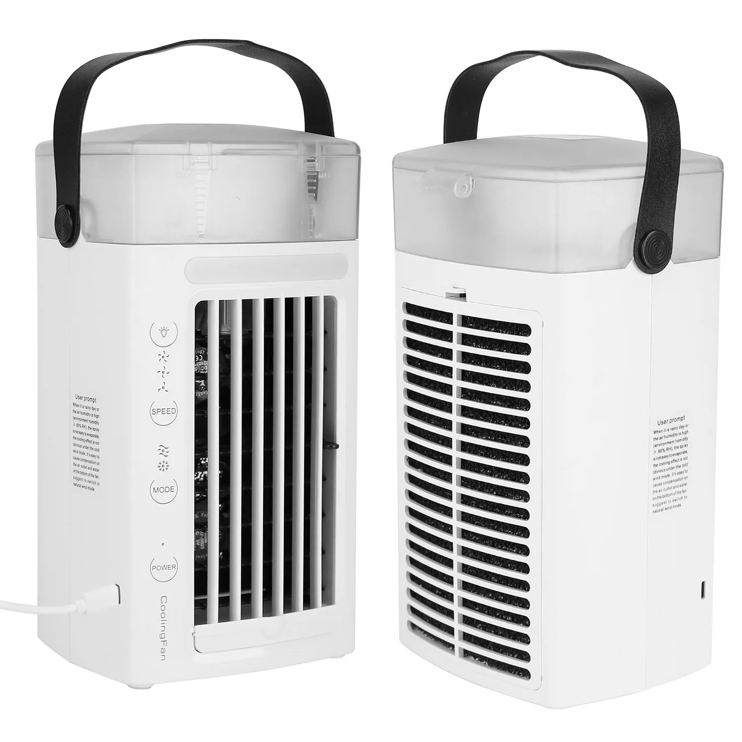 4-in-1 Evaporative Air Cooler Water Mist Cooling Fan