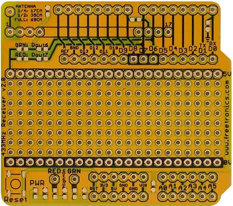 433MHz Receiver Shield for Arduino