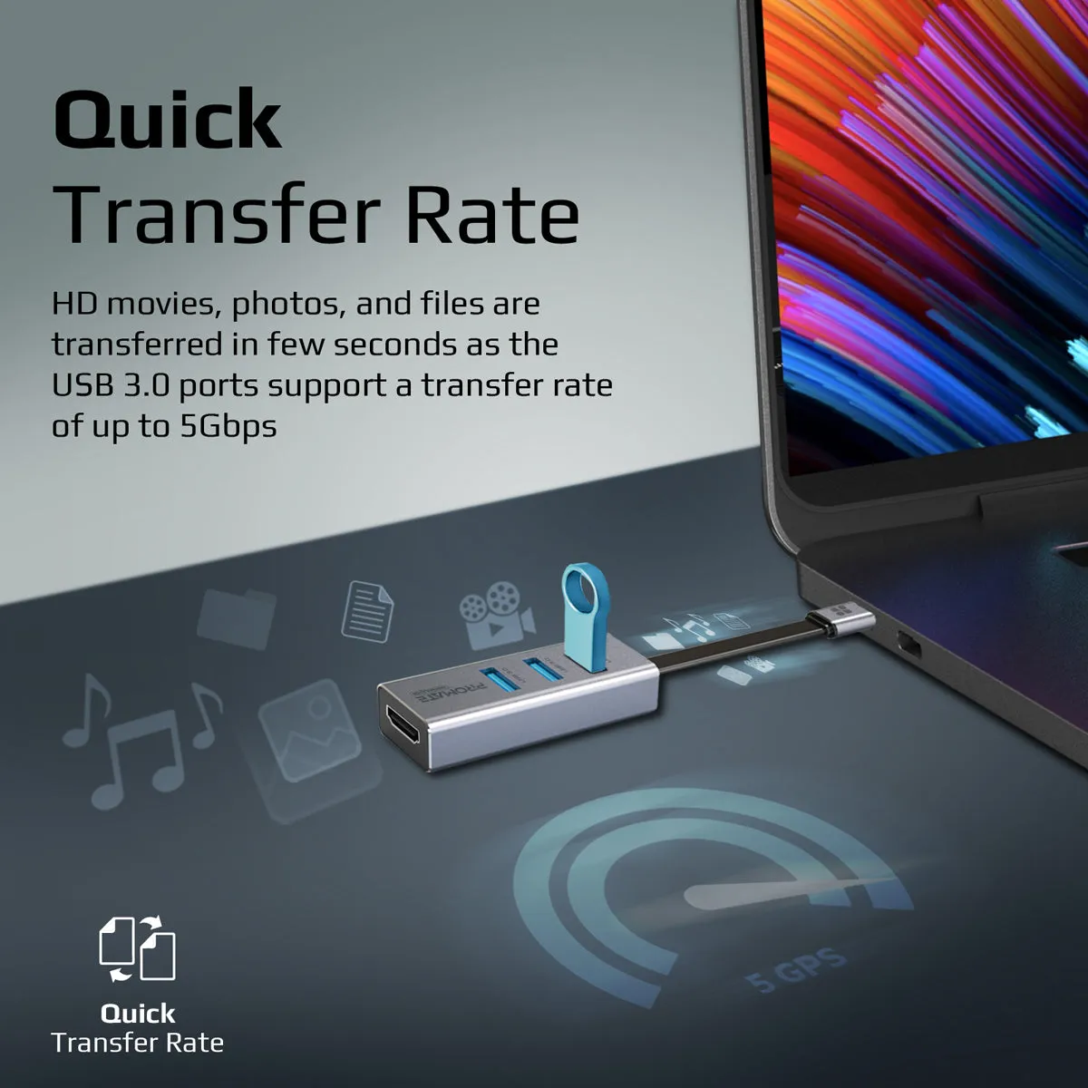 4K Vivid Clarity USB-C to HDMI<sup>®</sup> Adapter