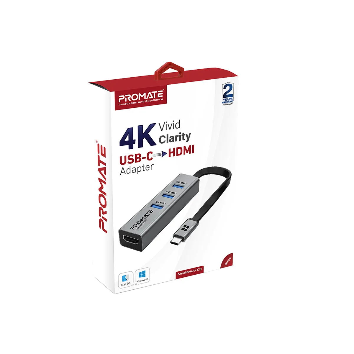 4K Vivid Clarity USB-C to HDMI<sup>®</sup> Adapter