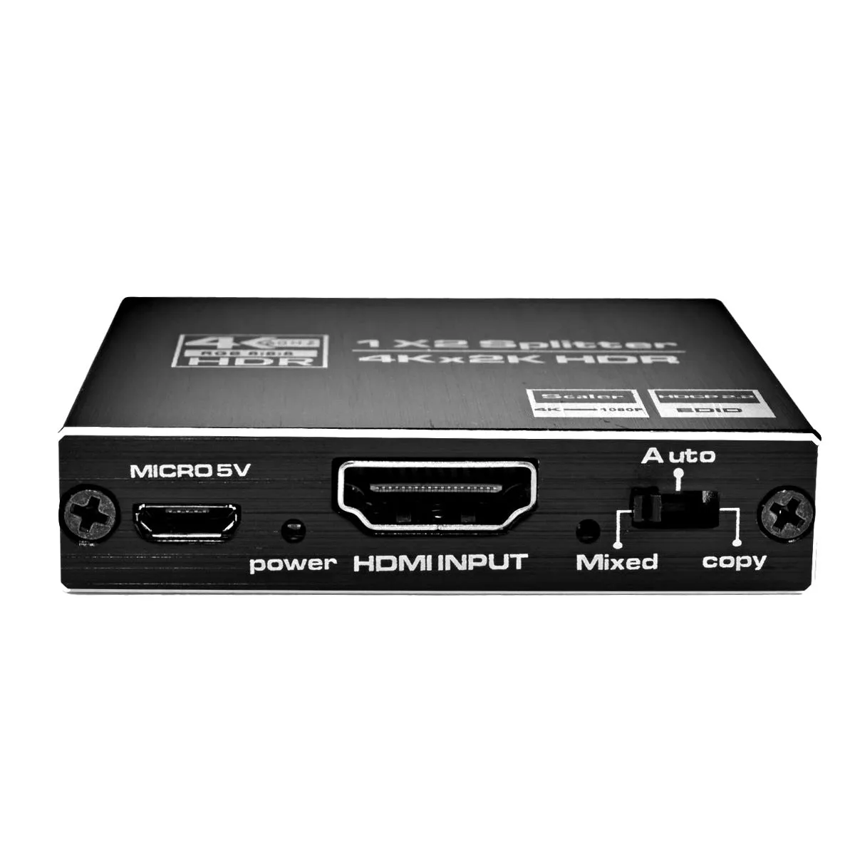 4Kx2K HDMI Intelligent Splitter HDR 1080p 1X2 3D Out for TV Monitor Sharing­ Screen Signal