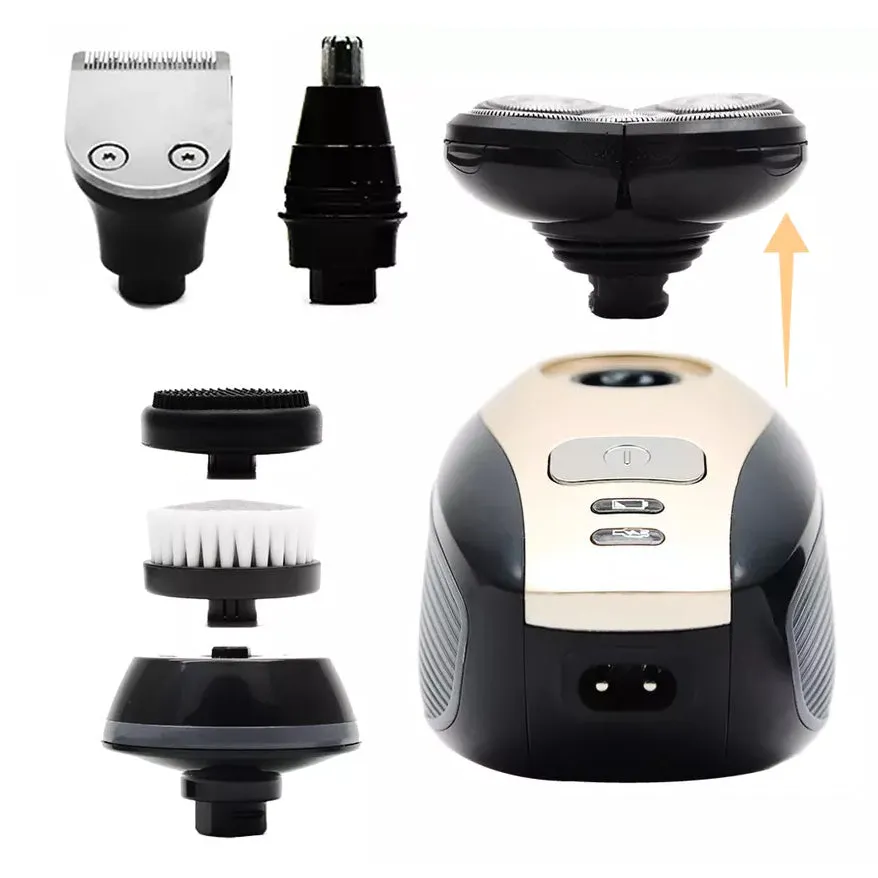 5-in-1 4D Rotary Electric Shaver Beard Trimmer