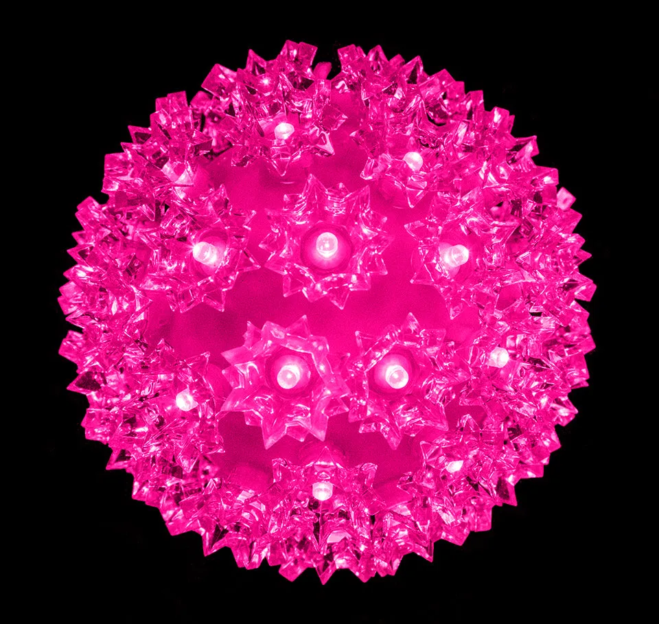 7.5" Sphere 100mm Pink LEDs