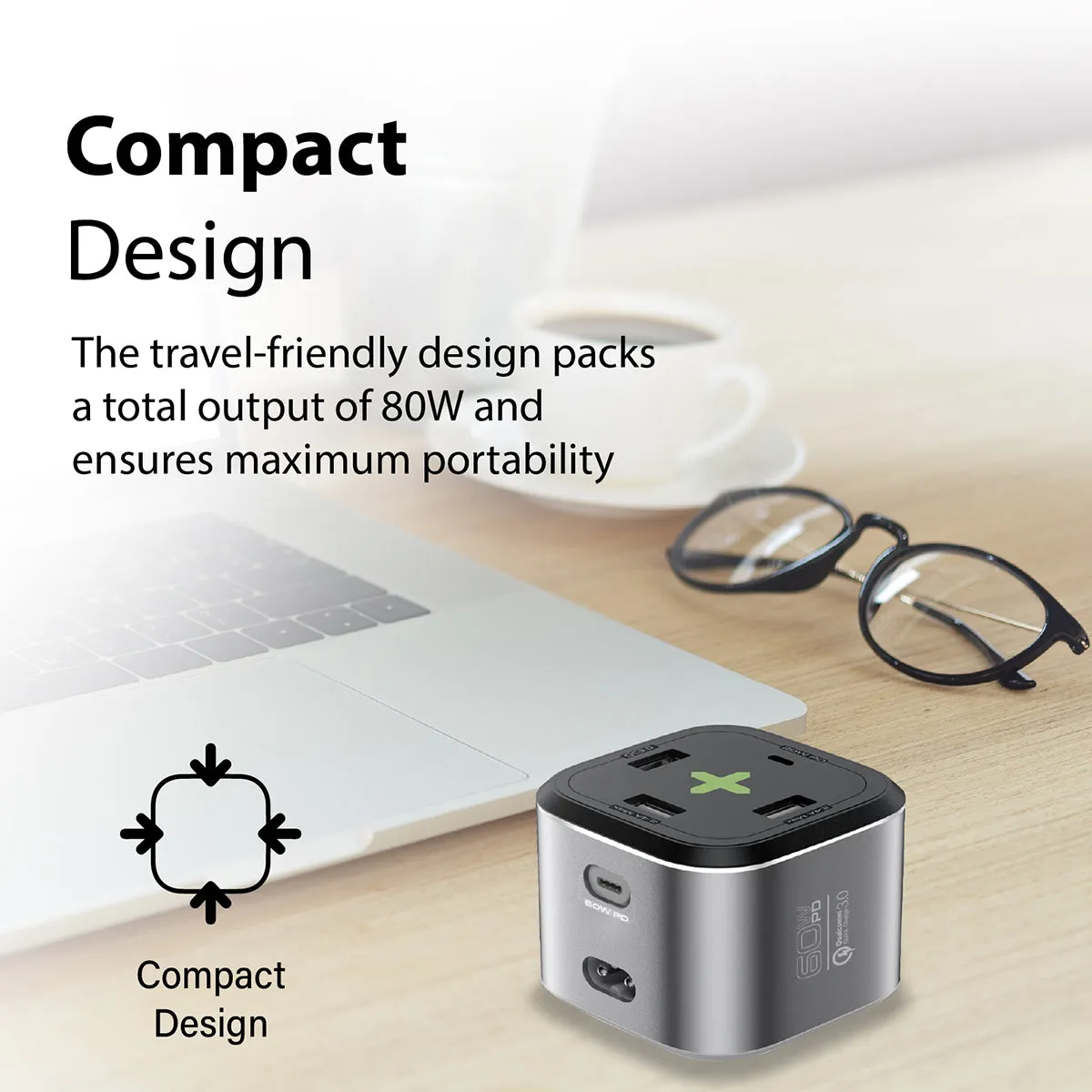 80W Quick Charging Multi-Port Charging Station