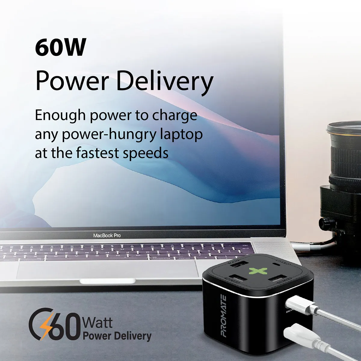 80W Quick Charging Multi-Port Charging Station