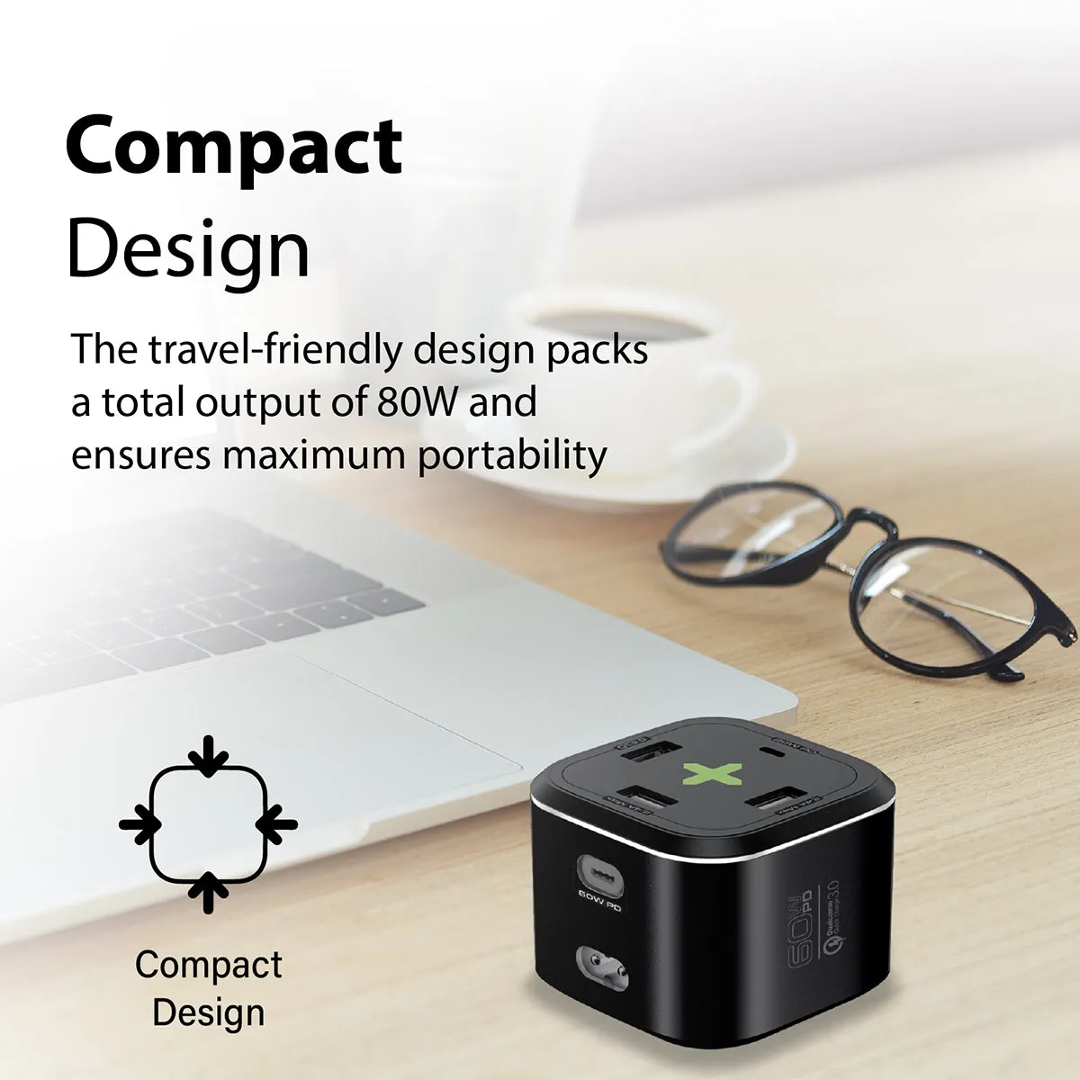 80W Quick Charging Multi-Port Charging Station