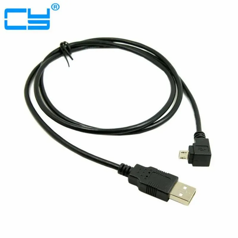 90 Degree Micro USB to USB Data Cable: Rapid Charge & Fast Transfer