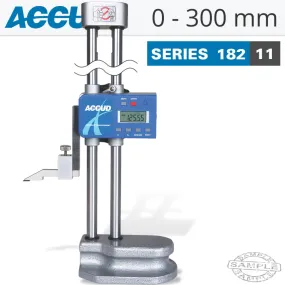 ACCUD DIG. HEIGHT GAUGE 300MM 0.04MM ACC. DRIVING WHEEL 0.01MM RES. S/STEEL AC182-012-11