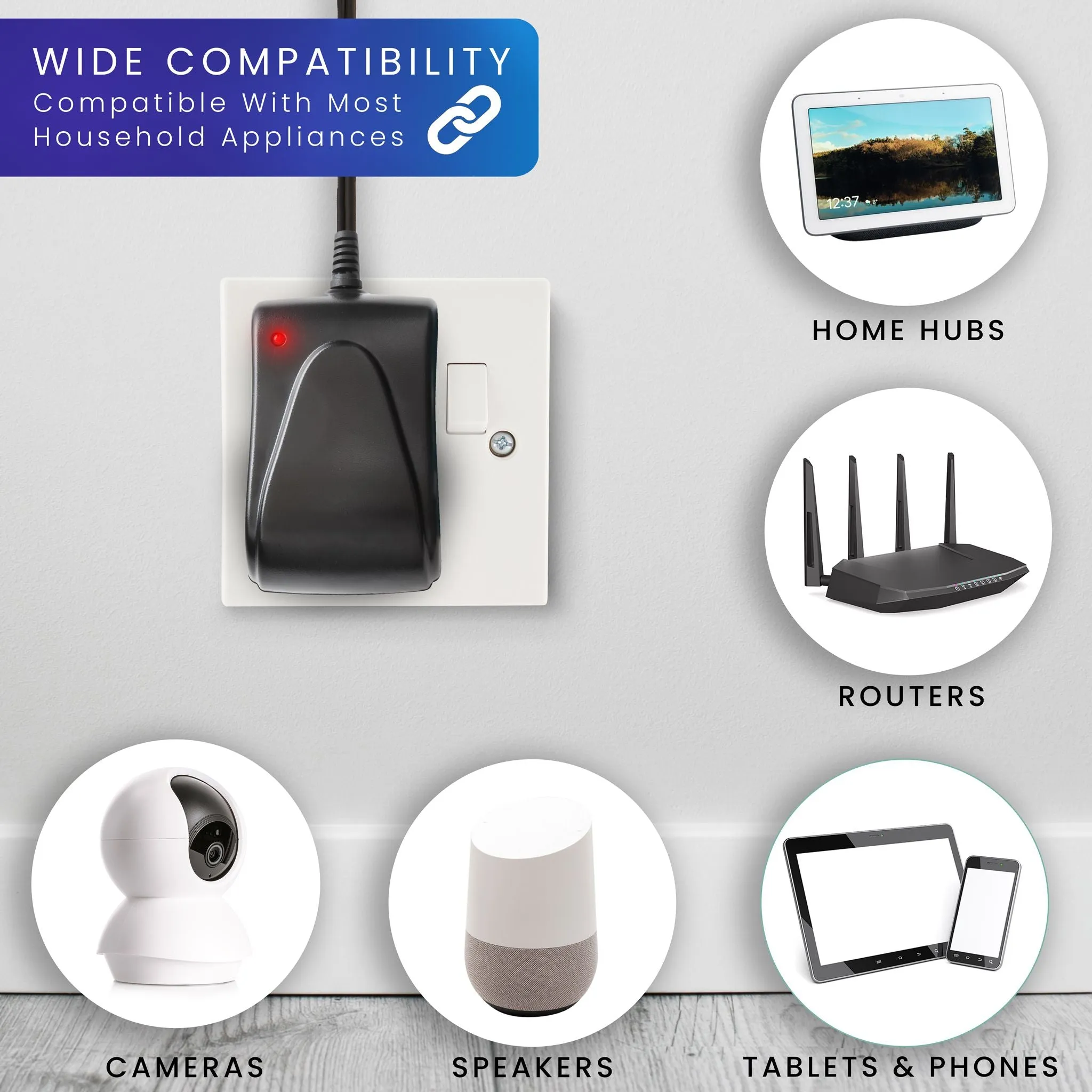 AC/DC Power Supply Multi Adaptor With USB - 1500mA