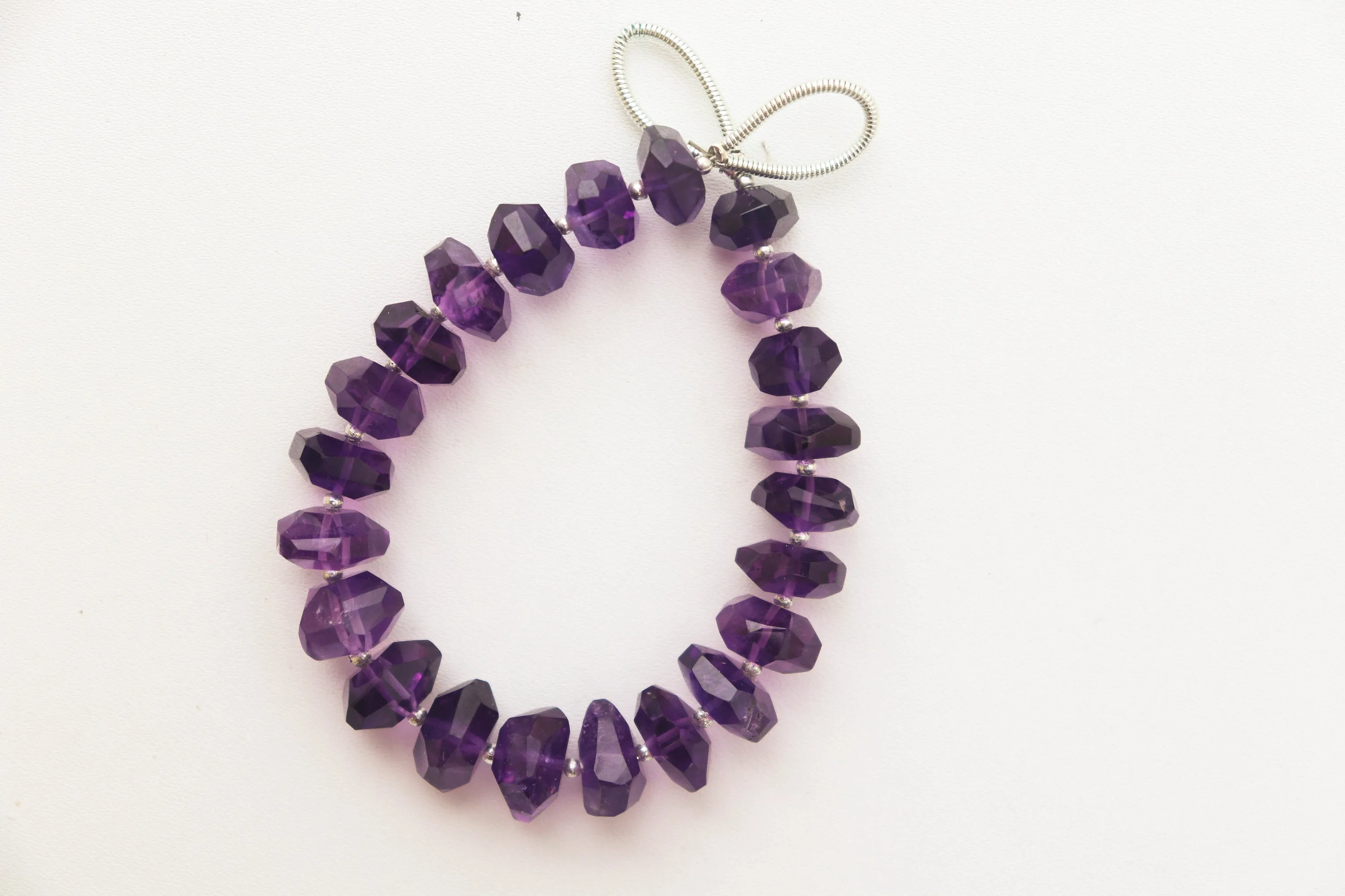 AFRICAN AMETHYST beads faceted uneven shape Amethyst Faceted Beads, Amethyst briolette, Amethyst Drops, Amethyst Gemstone beads AAA 