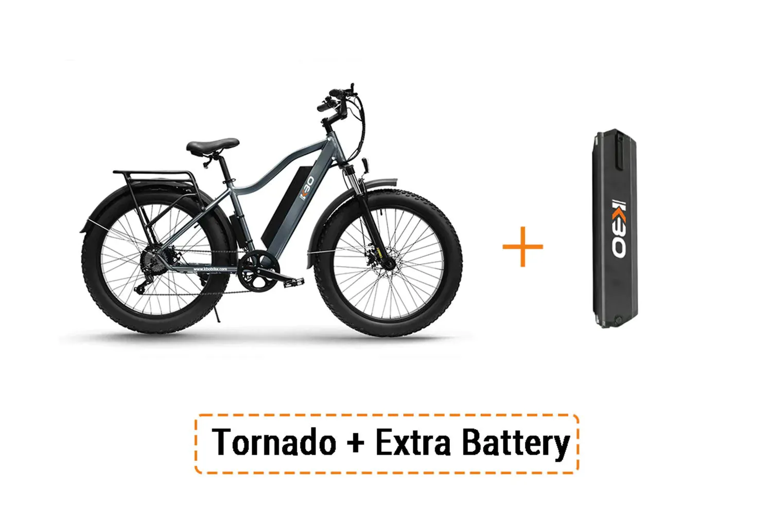 All-Terrain Electric Bike KBO Tornado Grey