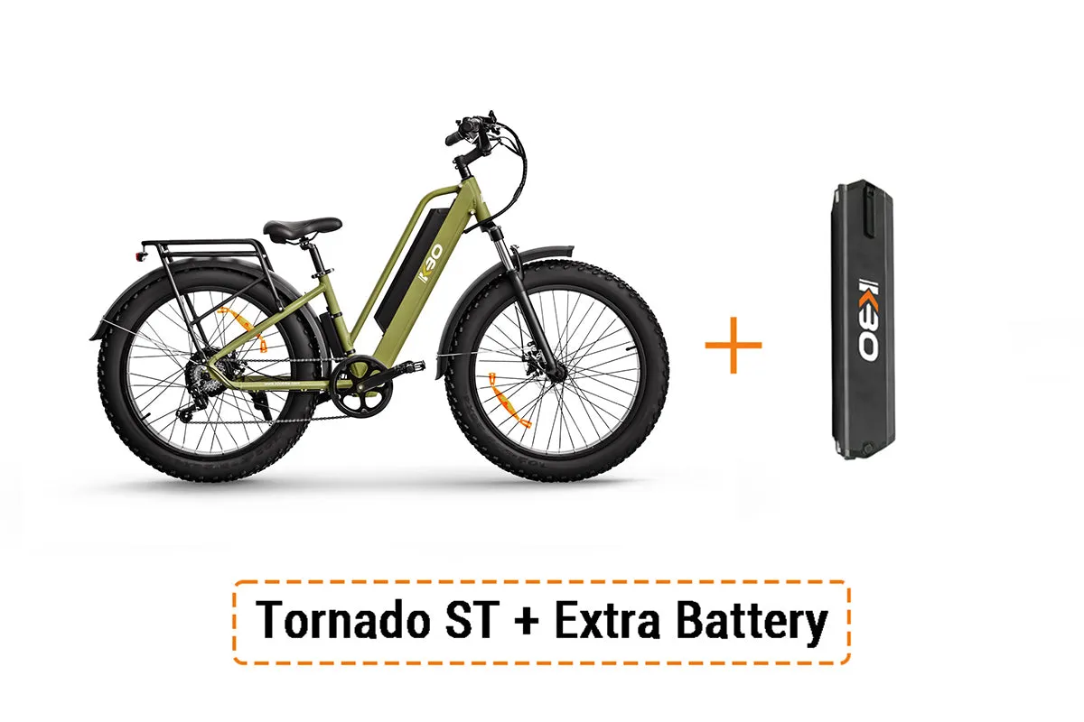 All-Terrain Electric Bike KBO Tornado Grey