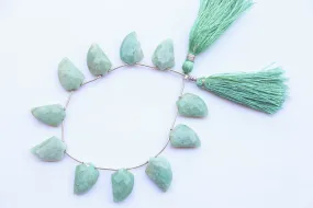 AMAZONITE Fancy Shape Beads Faceted | 17x20mm | 11 Pieces | Side Drill | Natural Gemstone Beads for jewelry making | Beadsforyourjewellery