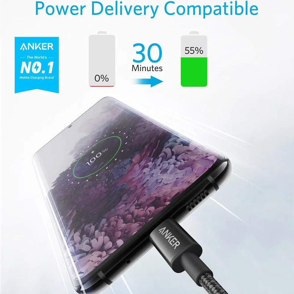 Anker A8753H11 Type-C To Type-C Cable 60W Fast Charging 1.8m