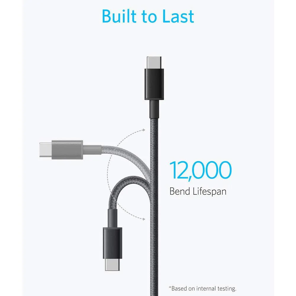 Anker A8753H11 Type-C To Type-C Cable 60W Fast Charging 1.8m