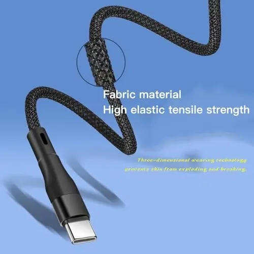 Anti Tangles 60W Type-C to C Magnetic Charge Cable-Black