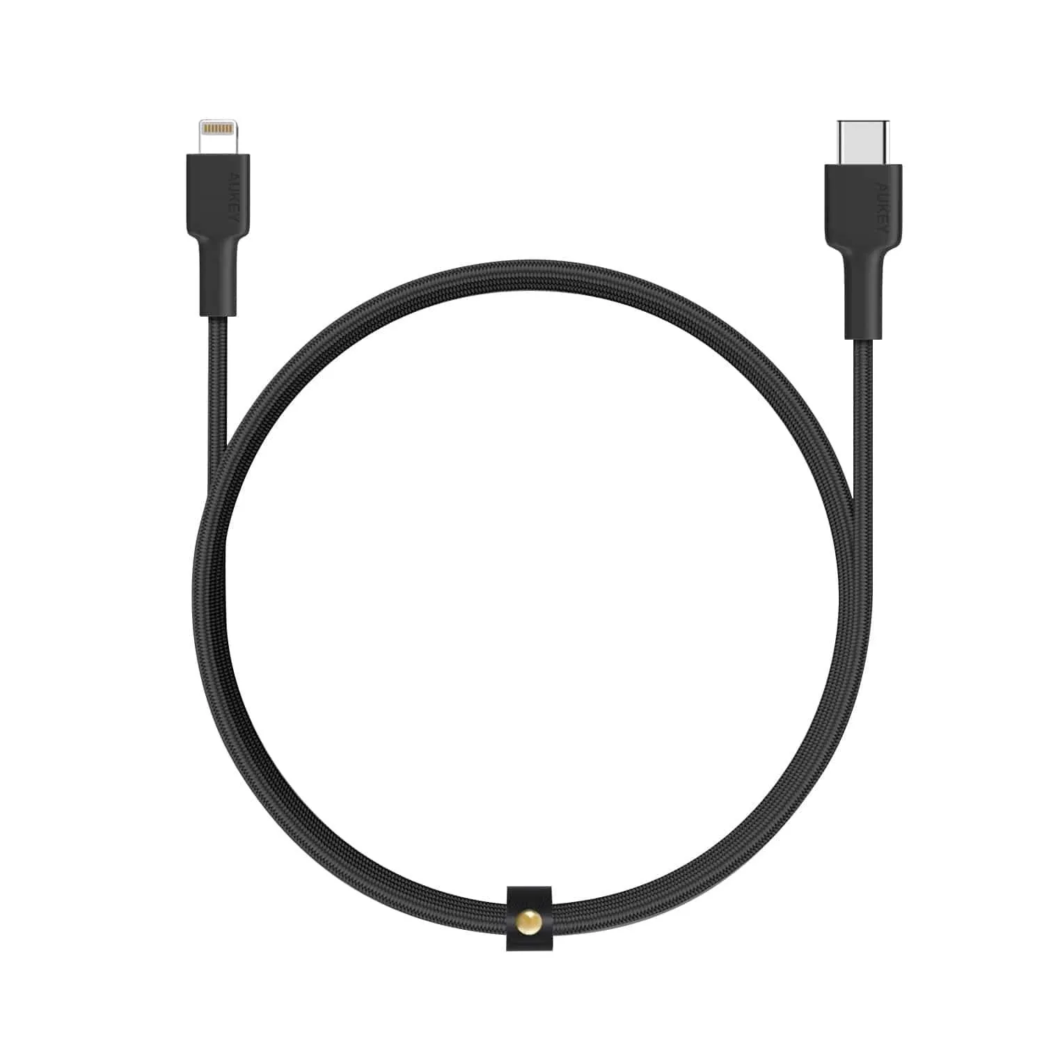 Aukey Braided Nylon USB C To Lightning Cable