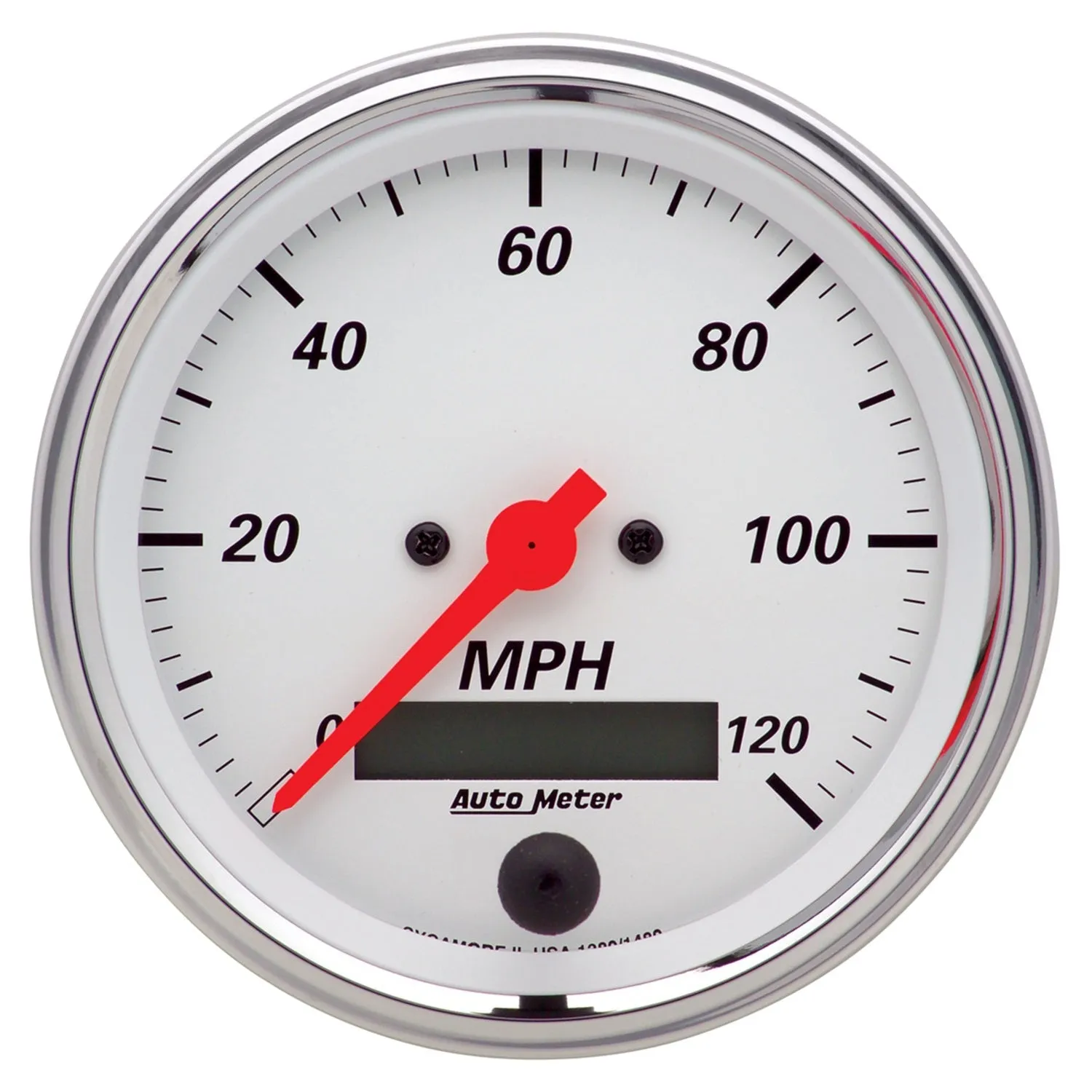 AutoMeter 1308 2 PC. GAUGE KIT; 3-3/8in. QUAD/SPEEDOMETER; 240-33 O; ARCTIC WHITE