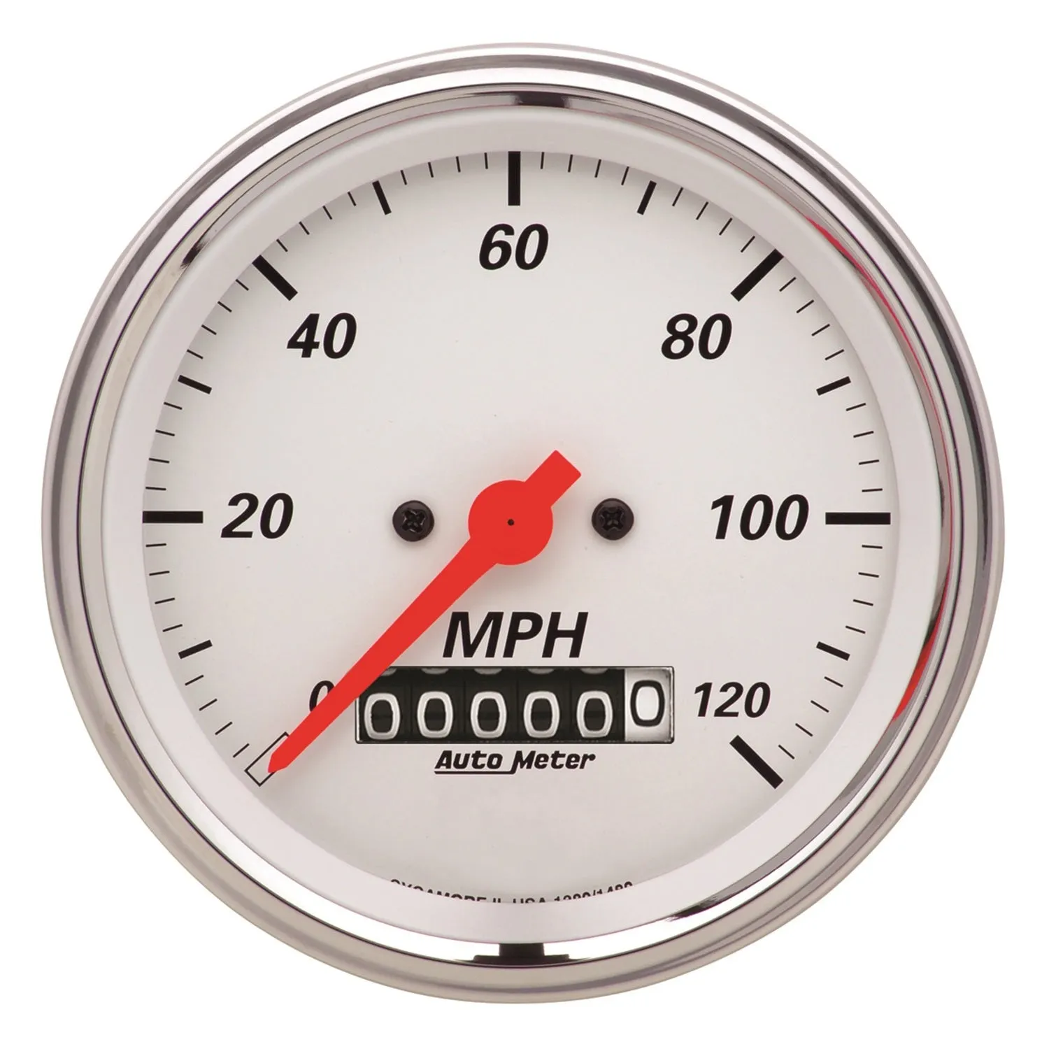 AutoMeter 1340 GAUGE KIT; 5 PC.; 3 3/8in./2 1/16in.; ELEC. SPEEDOMETER; ARCTIC WHITE