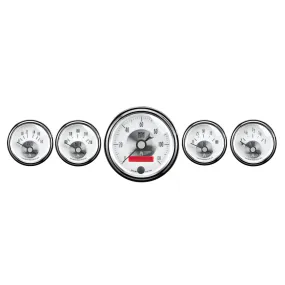AutoMeter 2006 GAUGE KIT; 5 PC.; 3 3/8in./2 1/16in.; ELEC. SPEEDO W/LCD ODO; PRESTIGE PEARL