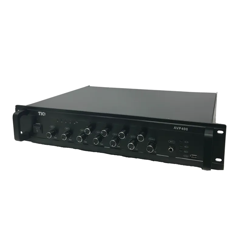 AVP400 - 380W 4-Zone 70v/100v/4-16Ω Commercial Mixer Amplifier