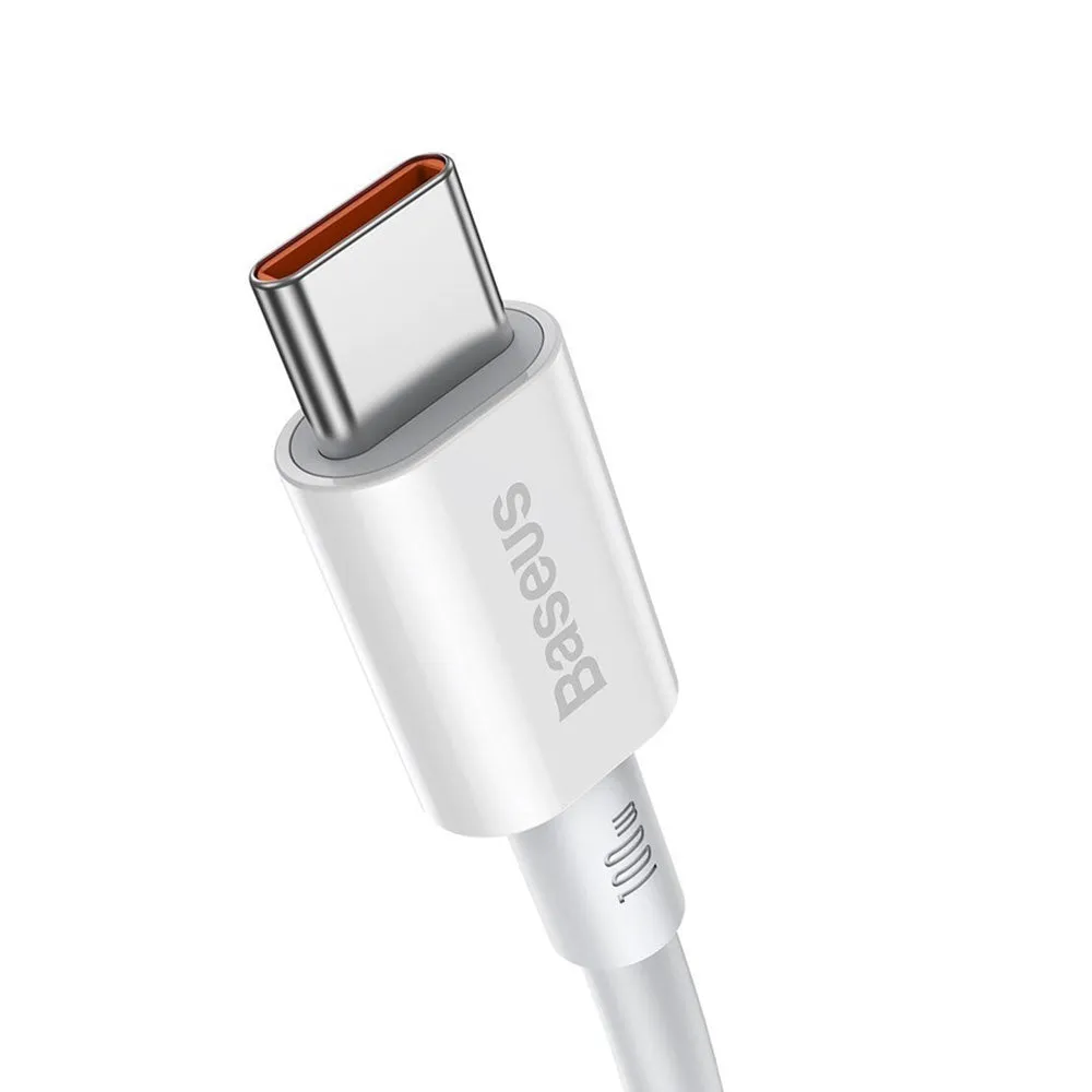 Baseus Superior Series CATYS-02 USB To Type-C Cable 66W Fast Charging 1m - White
