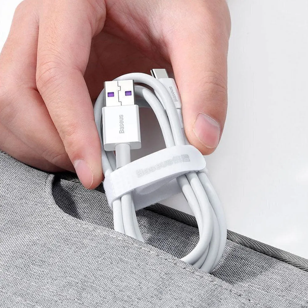 Baseus Superior Series CATYS-02 USB To Type-C Cable 66W Fast Charging 1m - White