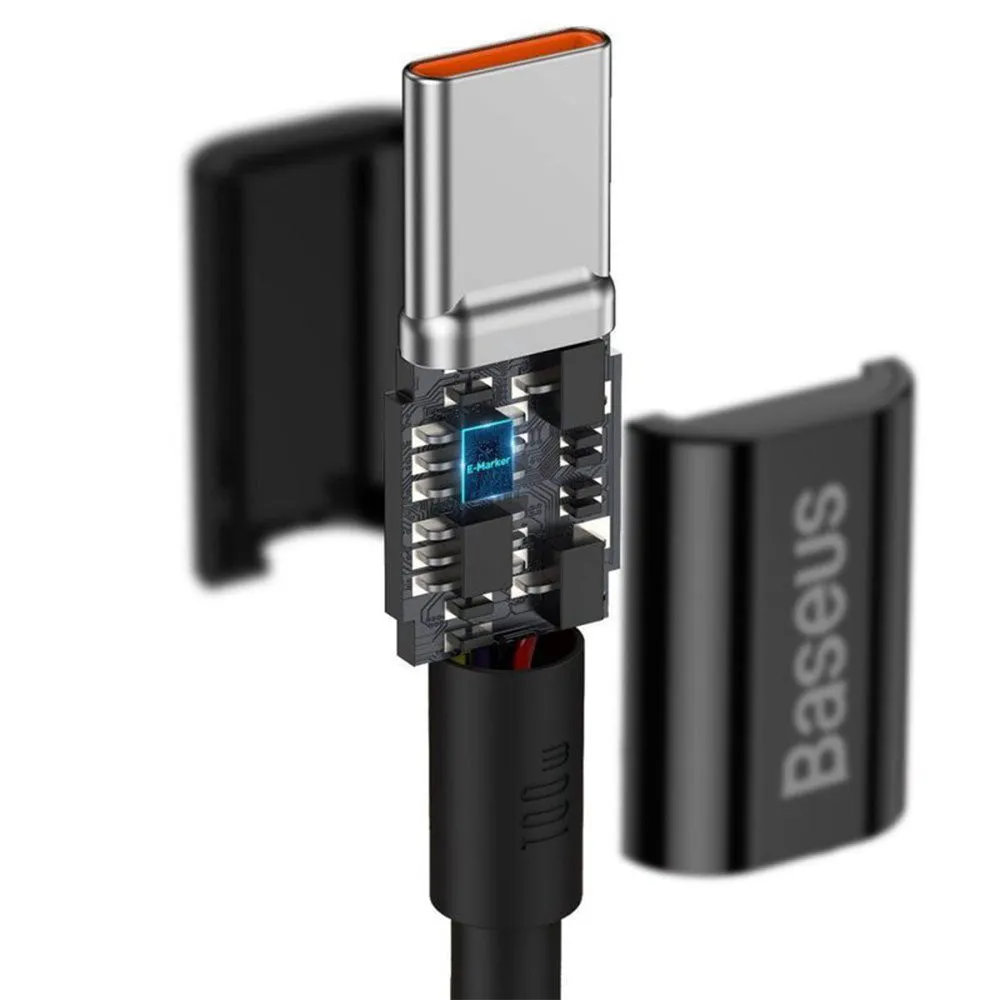 Baseus Superior Series CATYS-C01 Type-C To Type-C Cable 100W Fast Charging 2m - Black