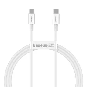 Baseus Superior Series CATYS-C02 Type-C To Type-C Cable 100W Fast Charging 2m - White