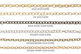 BCH1116  Oval Link Chain - Cable Chain CHOOSE COLOR BELOW