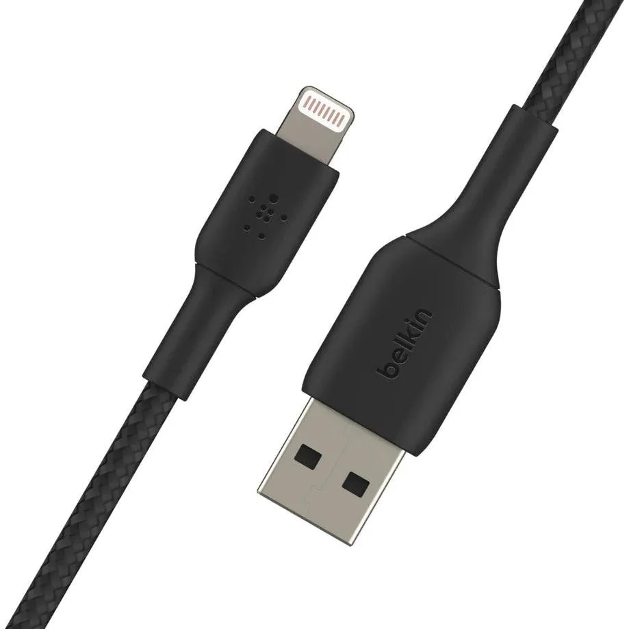 Belkin BOOST CHARGE™ Lightning to USB A Cable Braided - Black & White