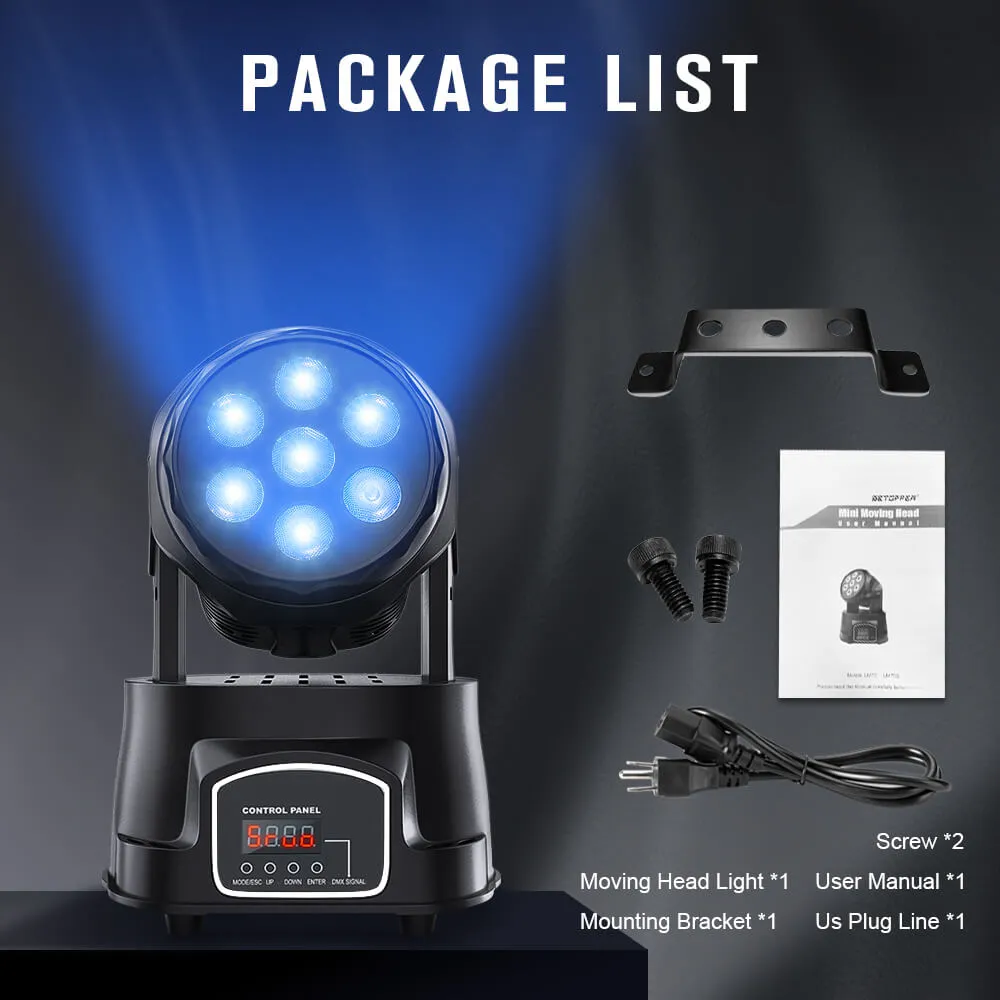 Betopper LM70S 7x8w Mini Moving Head Stage Light
