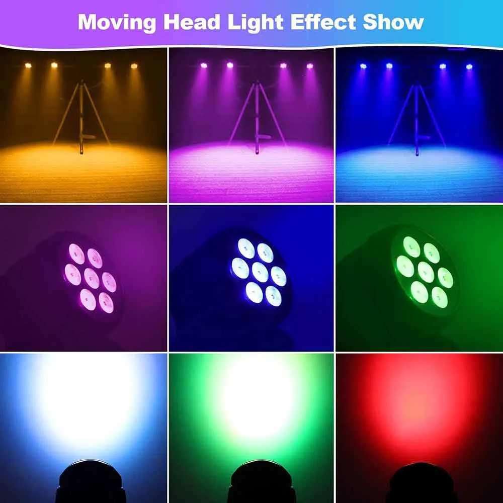 Betopper LM70SR 7x8W RGBW Moving Head  Lights (8PCS)