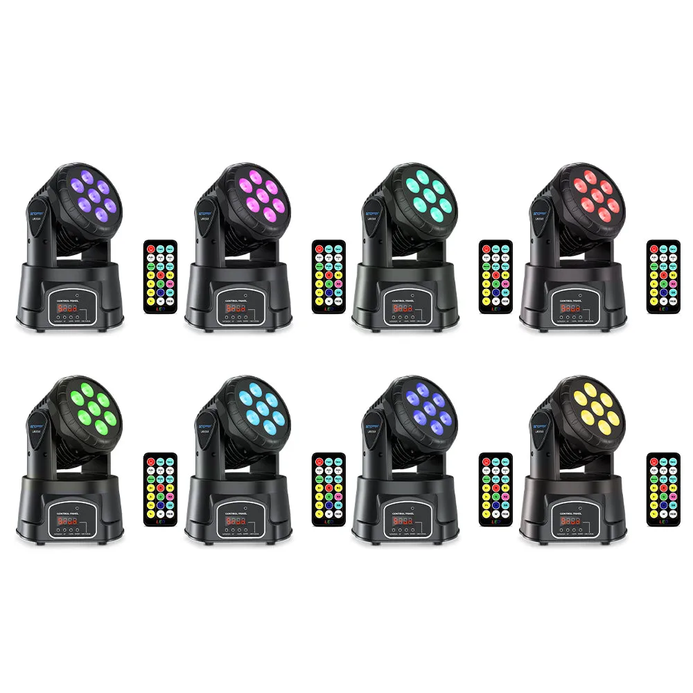 Betopper LM70SR 7x8W RGBW Moving Head  Lights (8PCS)