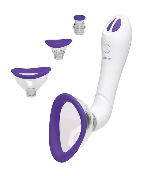 Bloom Body Pump Automatic Rechargeable Vibe (Purple/White)