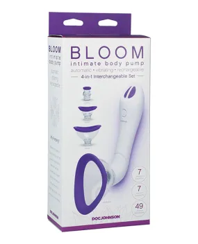 Bloom Body Pump Automatic Rechargeable Vibe (Purple/White)