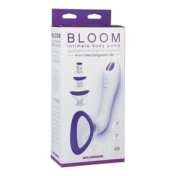 Bloom Intimate Automatic Vibrating Labia and Clitoris Pump with 49 Sensations