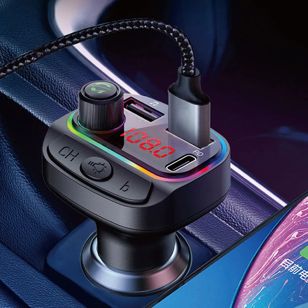 Car Mp3 Player Fm Transmitter Bluetooth Hands Free Car Kit Audio
