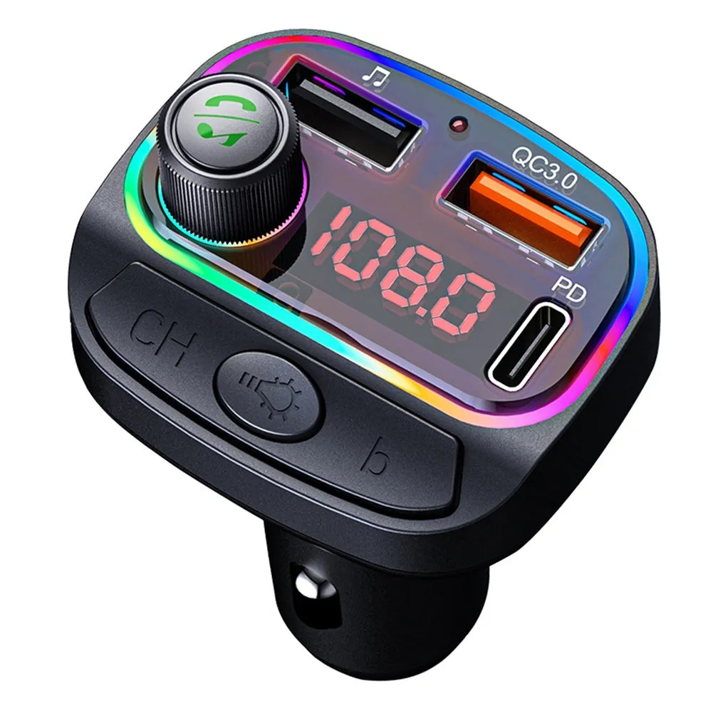 Car Mp3 Player Fm Transmitter Bluetooth Hands Free Car Kit Audio