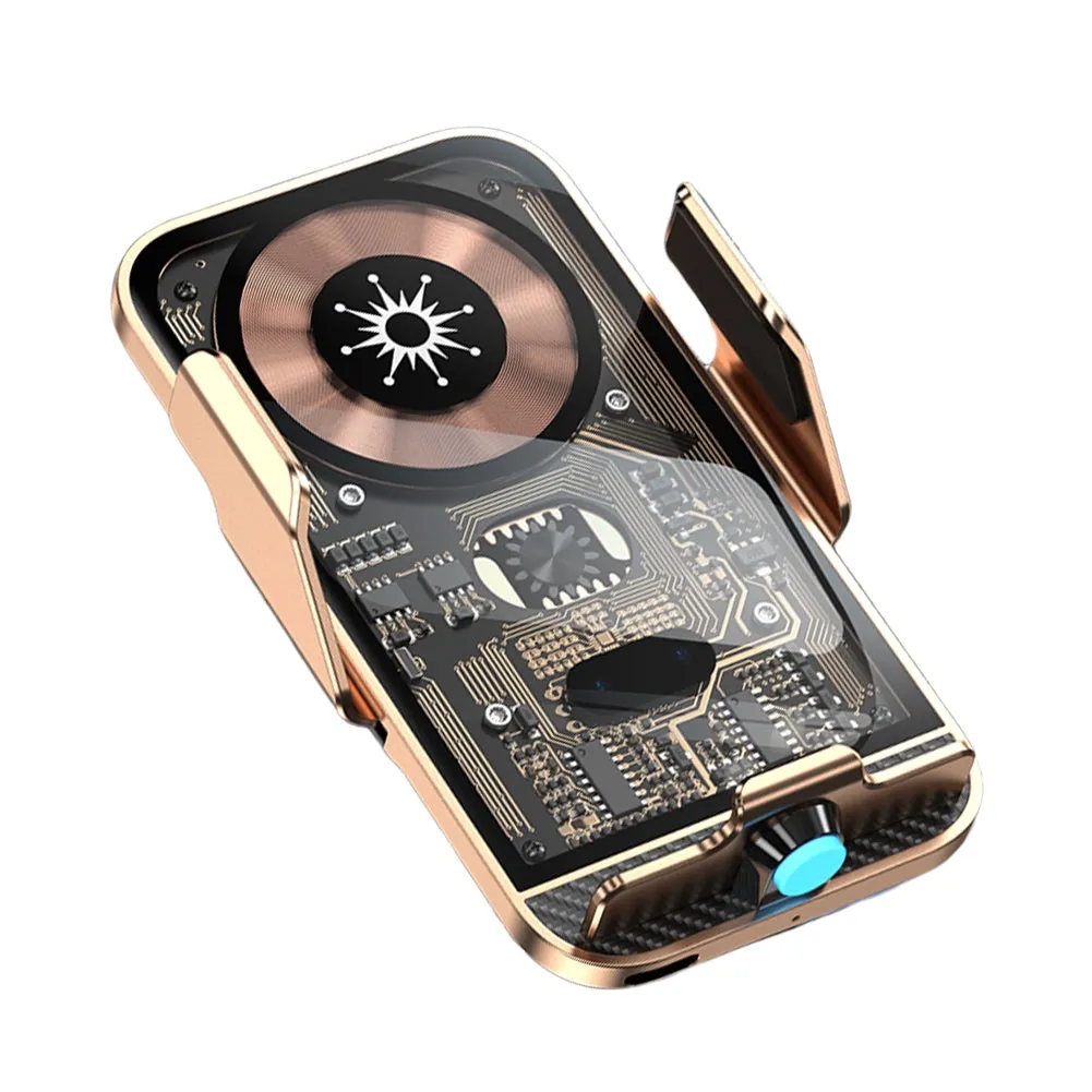 Car Phone Holder Wireless Charger 15w Fast Charging 360-Degree