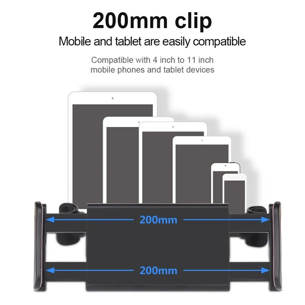 Car Rear Seat Headrest Bracket 360 Degree Rotation Adjustable