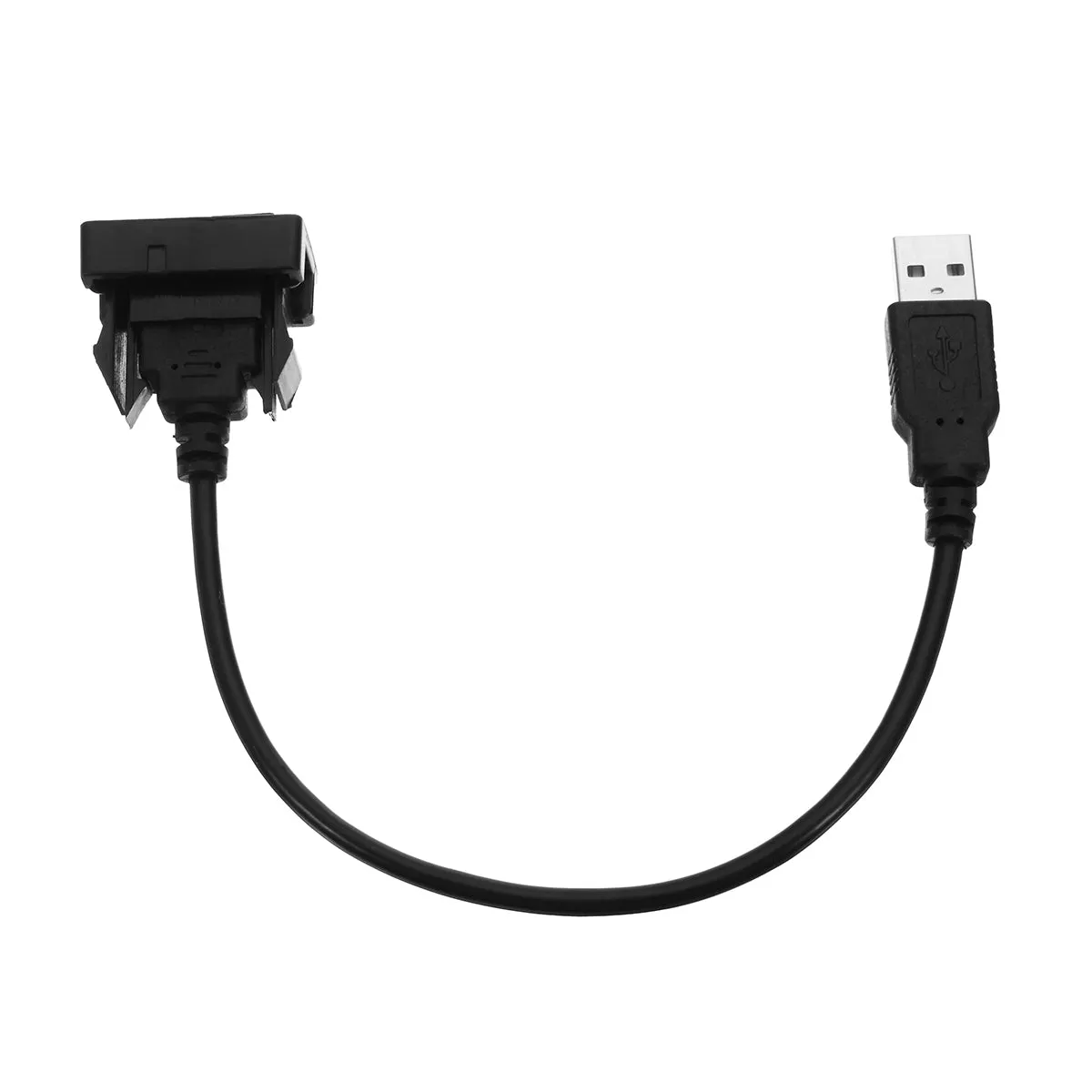 Car USB 2.0 Extension Lead Cable Auto Dashboard Flush Mount