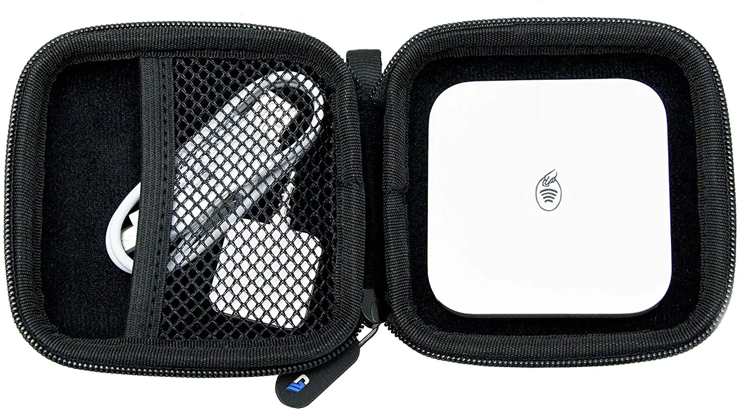 CASEMATIX Portable Credit Card Reader Case Compatible with Square Contactless and Chip Reader, Cable
